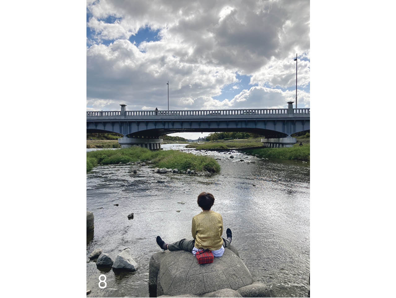 「鴨川沿いを散歩中、ベトナムからの観光客に撮ってもらった1枚」