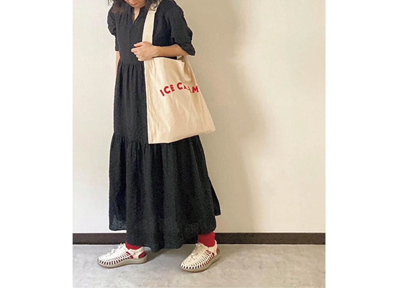 LEE100人隊 TB はづきさんが愛用する涼しいスニーカー