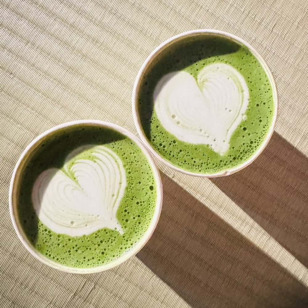 兼六園　茶店通り　抹茶ラテ