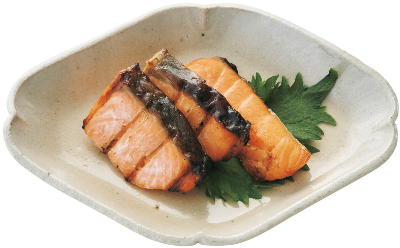 塩麹漬け焼きザケ