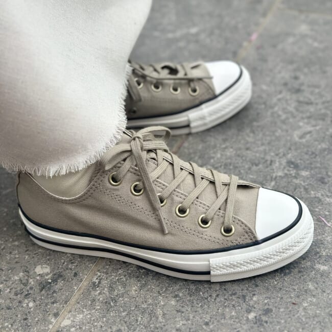 CONVERSE(コンバース)の【雅姫さんコラボ】ALL STAR（R） OX／HW　グレージュ　LEEマルシェ