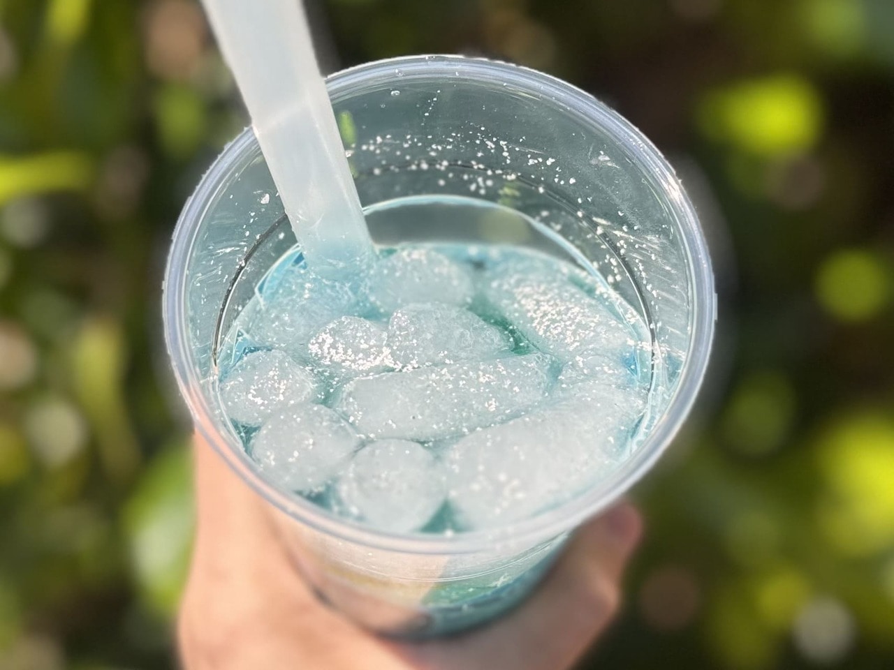 東京ディズニーシー25周年メニュー「スペシャルスパークリングドリンク（キウイ＆ライム）」３