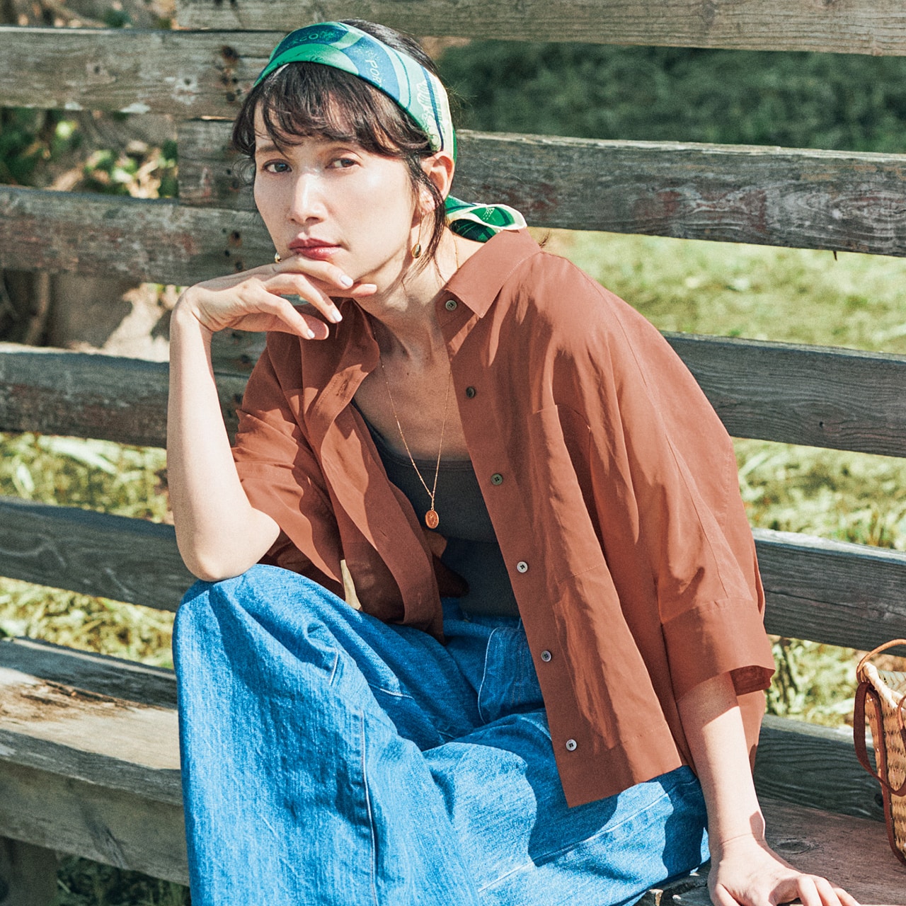 20th Anniv. LEE限定 MICA & DEAL(マイカ アンド ディール)【洗える】シアー半袖シャツ