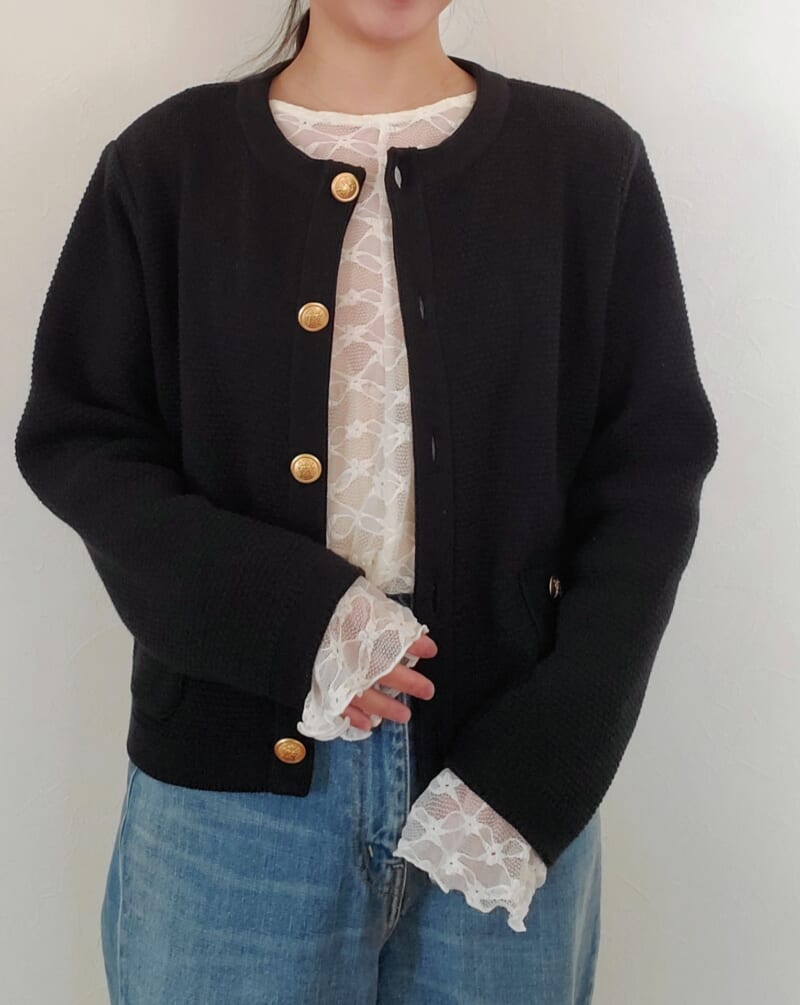 【SLOBE IENA】レーススリーブブラウスのデニムコーデ