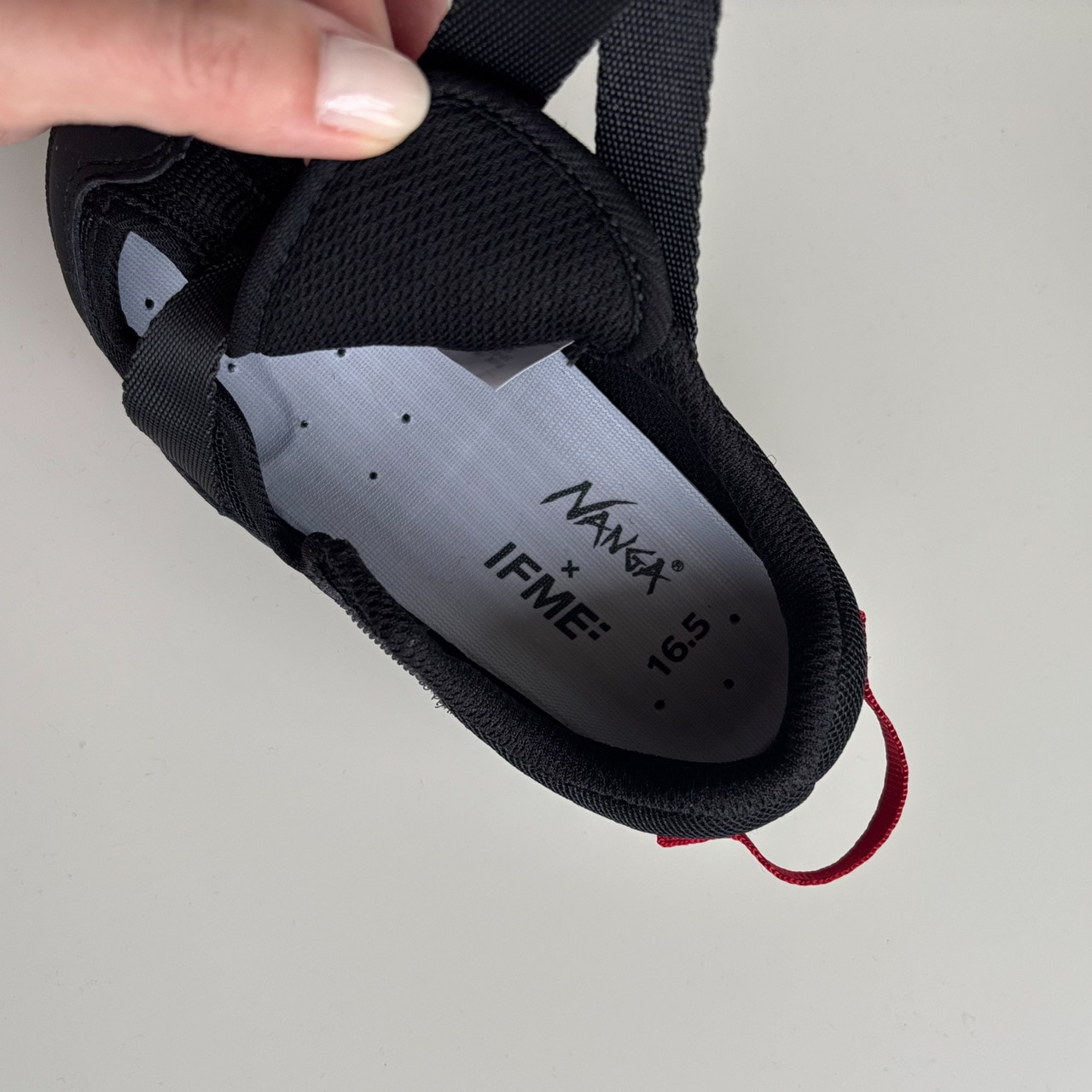 NANGA×IFME キネティックウォーターサンダルのインソールの写真