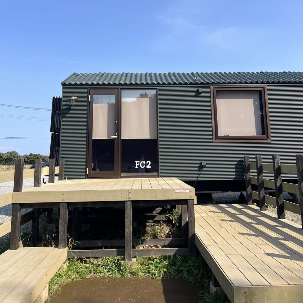 ソレイユの丘　宿泊　トレーラーキャビン