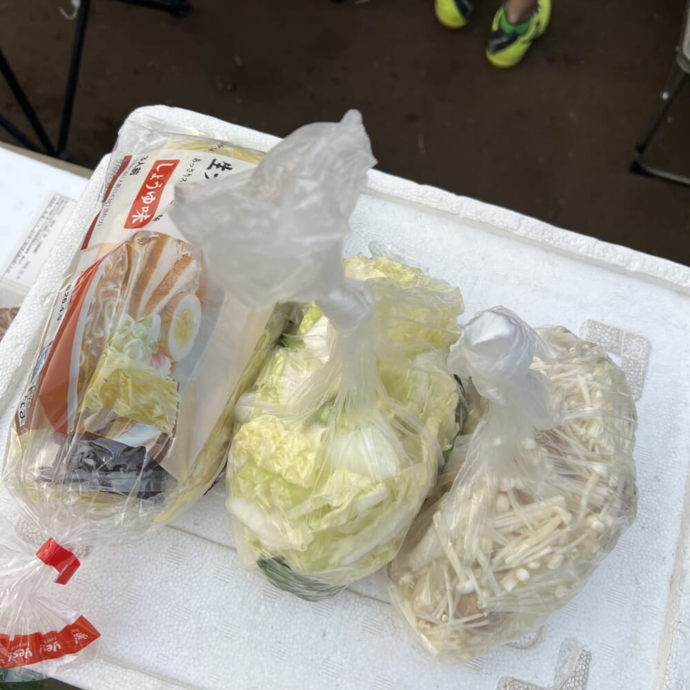 ソレイユの丘　宿泊　夕食　下準備