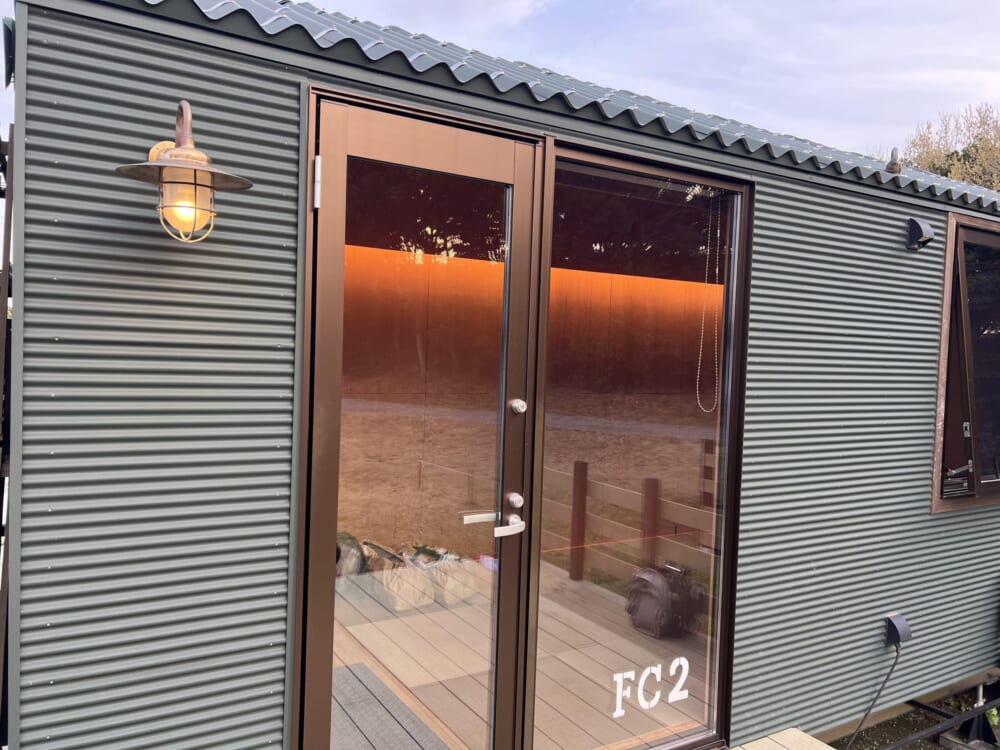 ソレイユの丘　宿泊　トレーラーキャビン