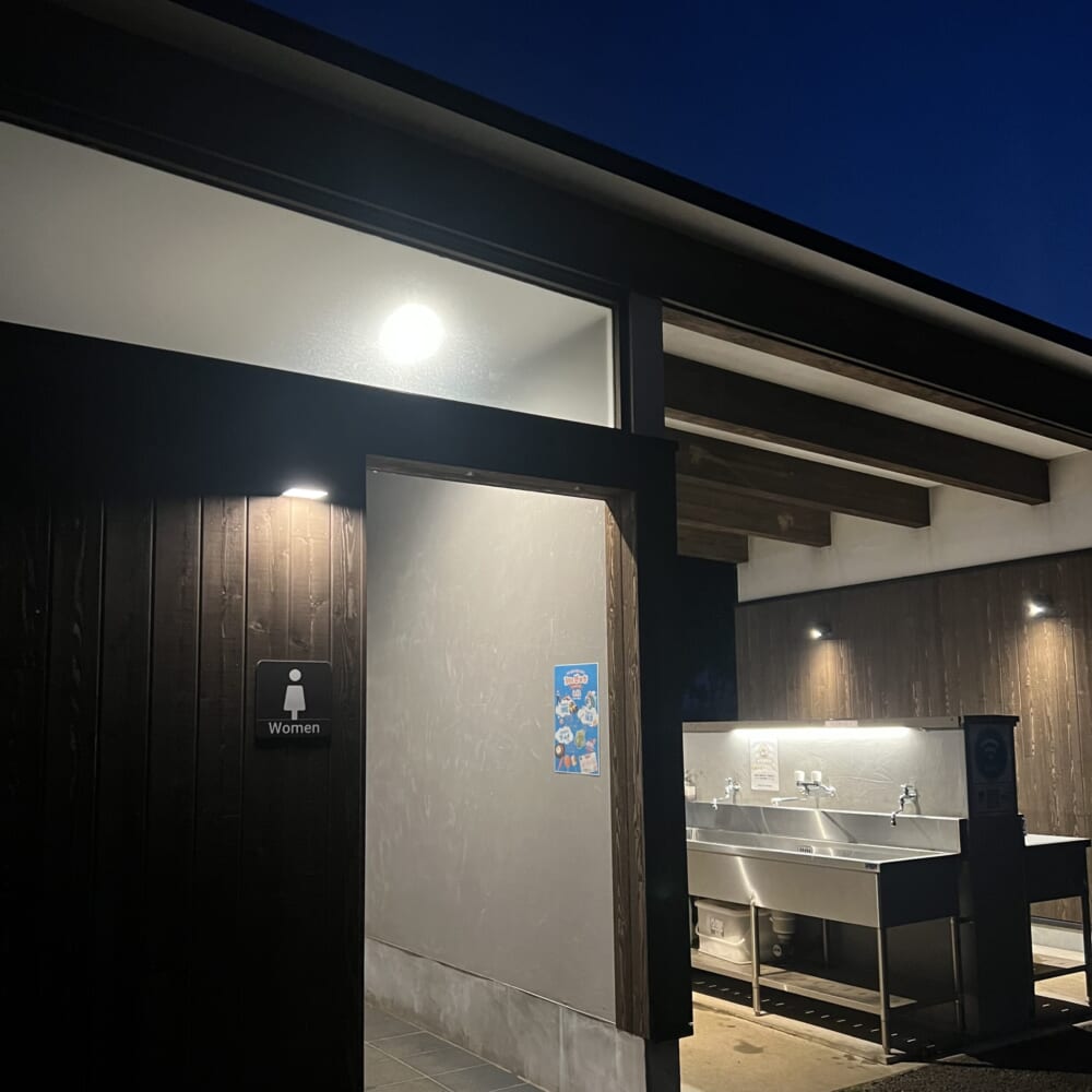 ソレイユの丘　宿泊　トレーラーキャビン 炊事場