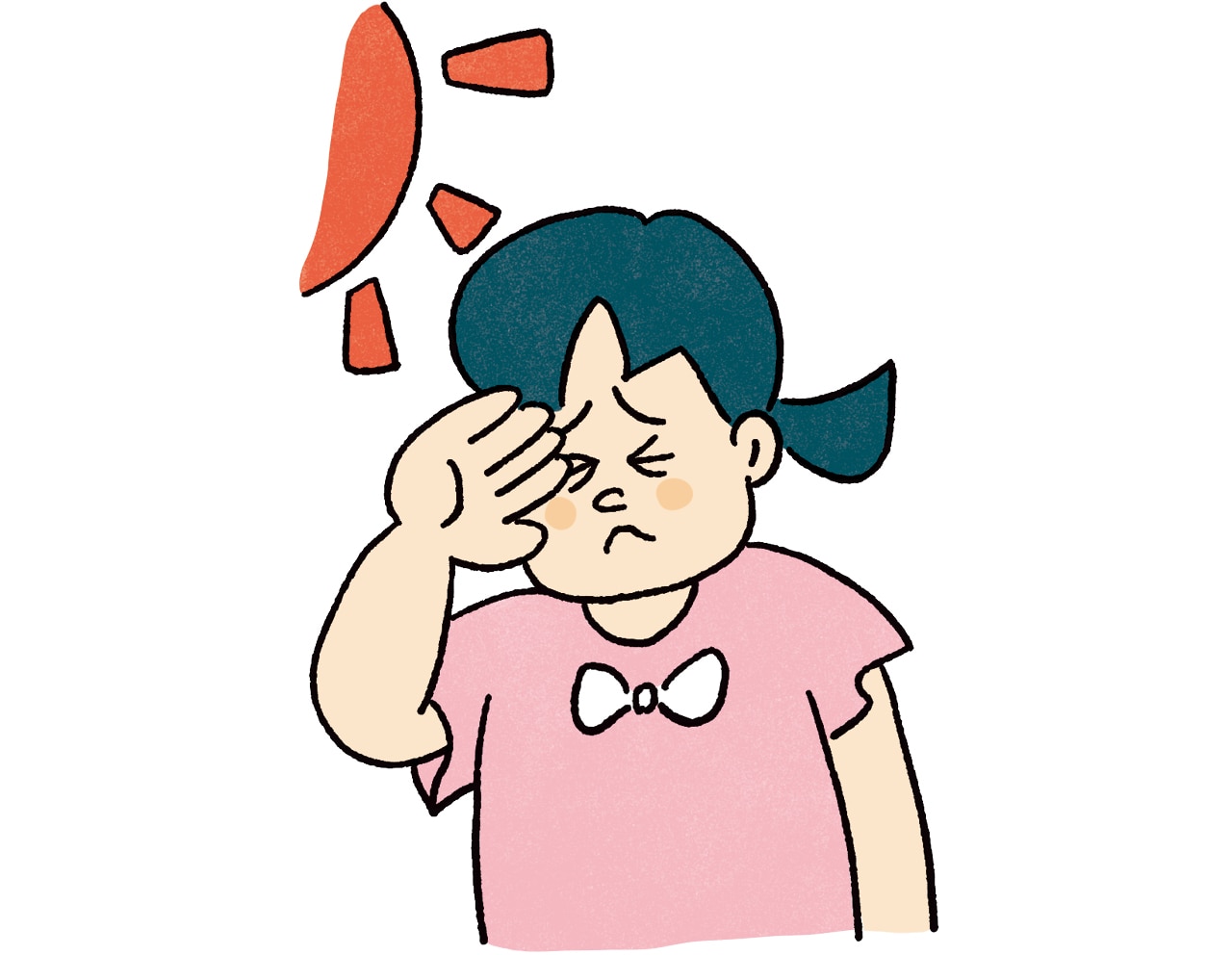 よくまぶしそうにしているけど、大丈夫？