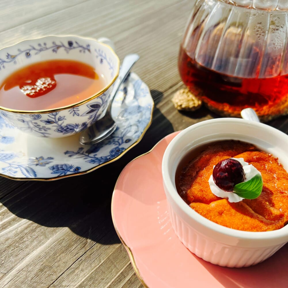 「月光天文台」カフェ　スイーツと紅茶