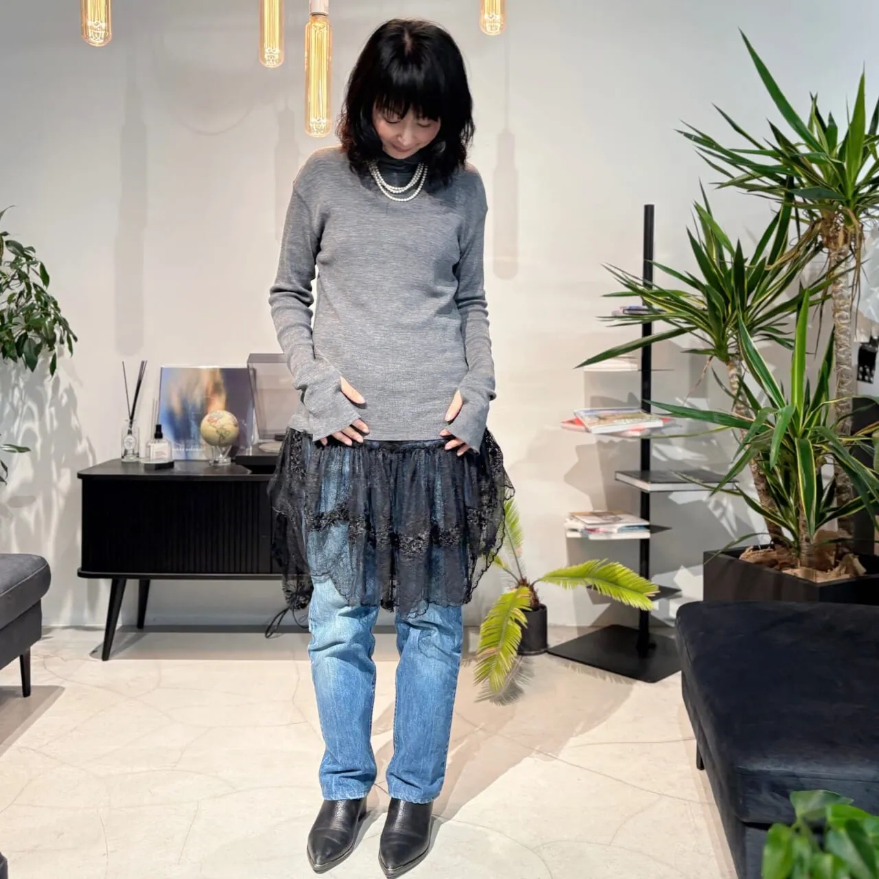 【リーバイス】「LEVI’S505」ブルーデニムのコーデ