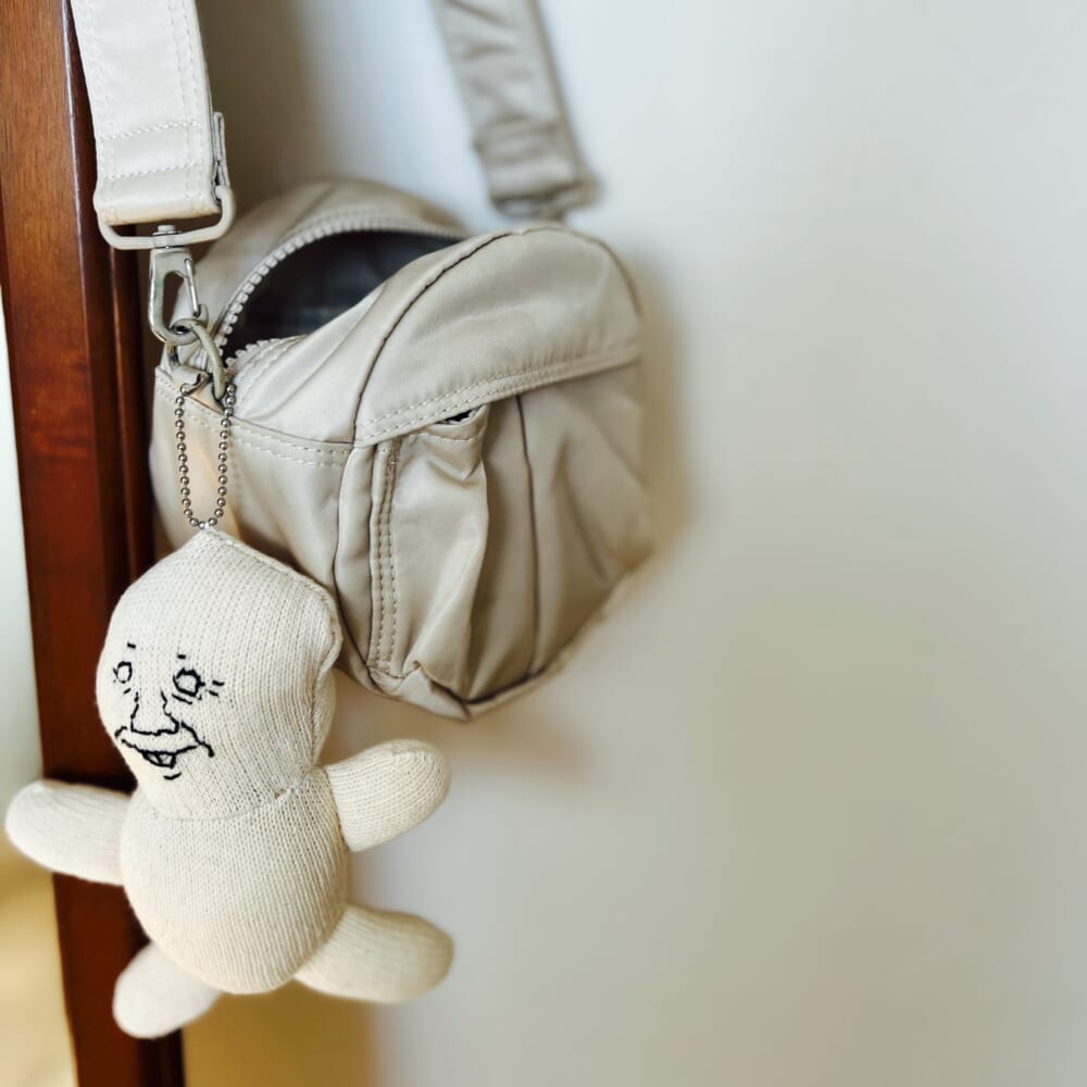 おじさんチャーム ぬいぐるみバッグチャーム beautiful people×POTR shoulder bag
