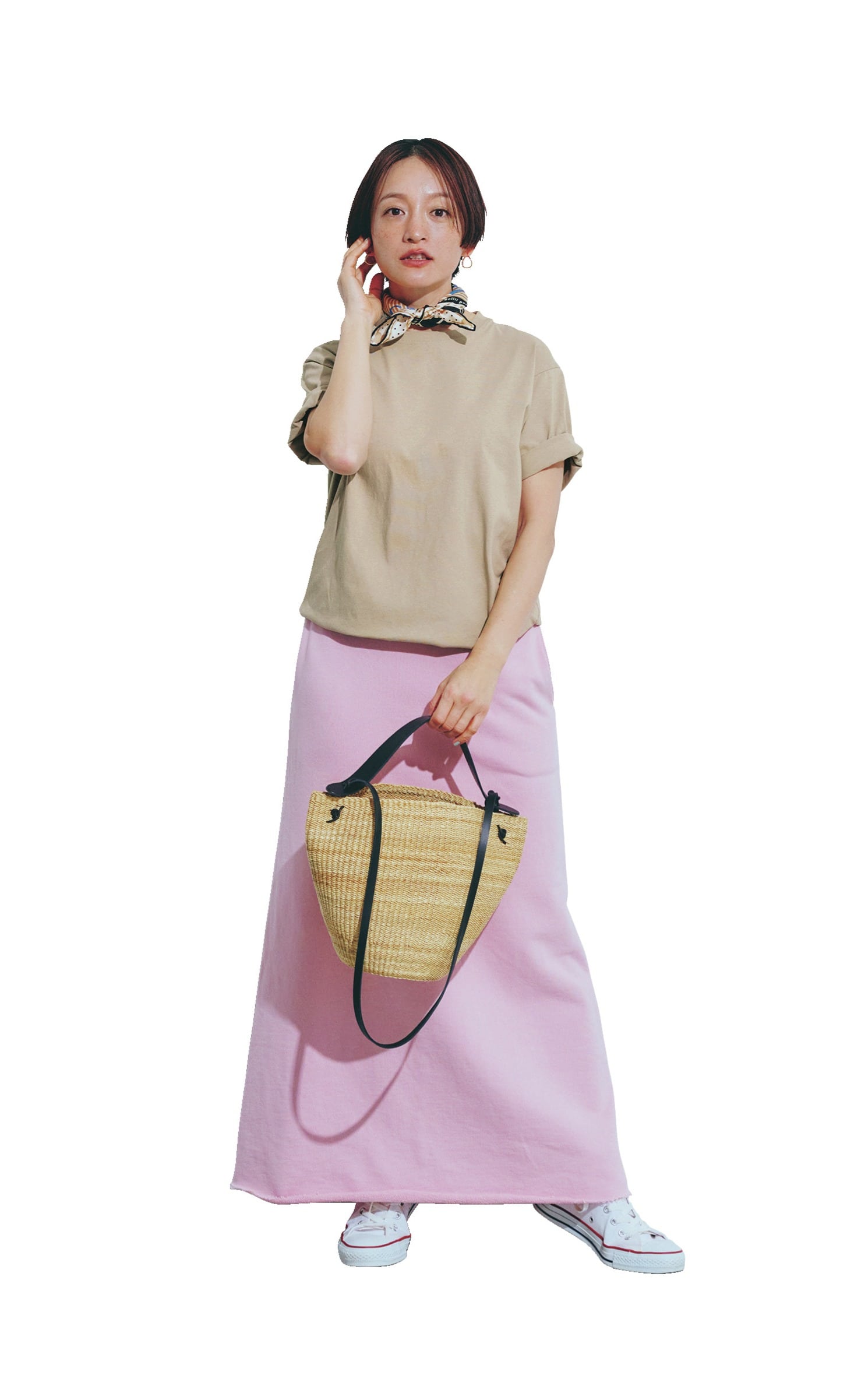 12closet
【洗える】大人に似合う・巾着つき USAコットンTシャツ（2枚入り）