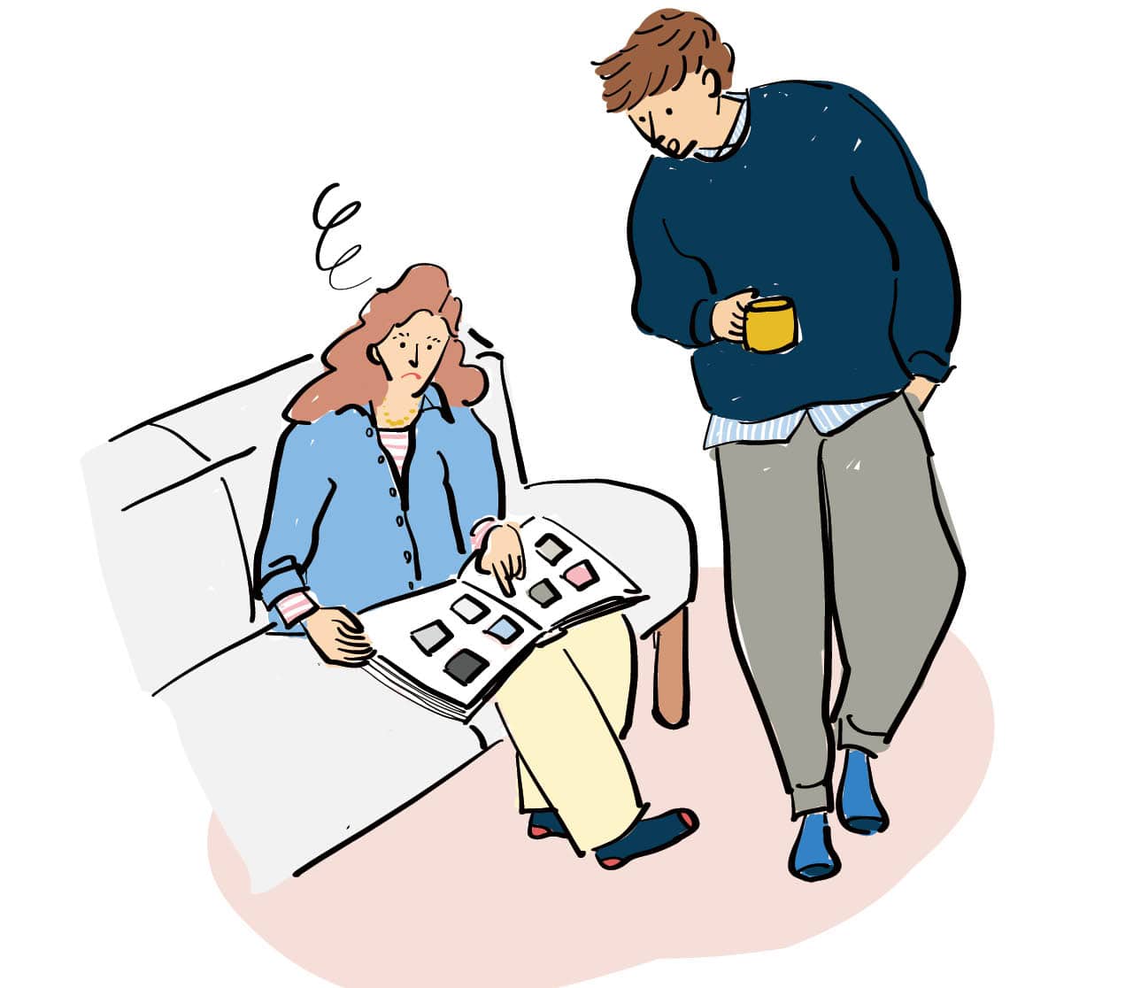 転職、引っ越しなど大きな決断の際には、何を判断基準にしてますか？イラスト