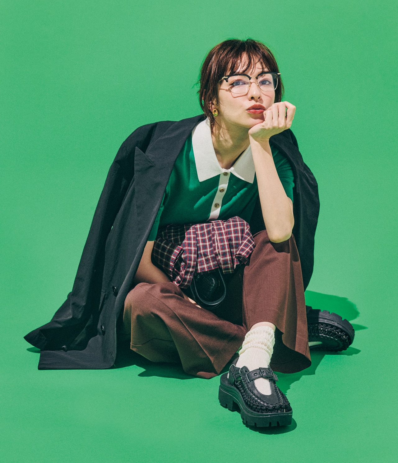 森 絵梨佳さんの［ユニーク PLT メリージェーン］￥19800／キーン・ジャパン（キーン）のコーデ