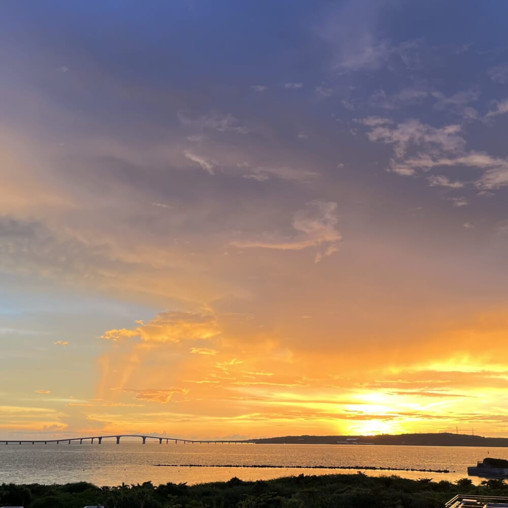 宮古島　ヒルトン　夕日