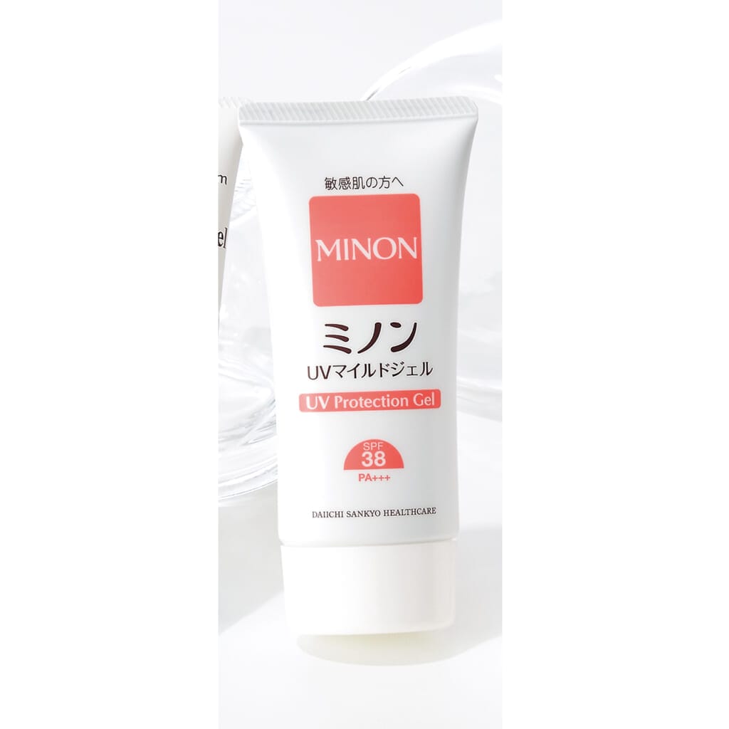 ミノンUVマイルドジェル SPF38・PA＋＋＋ 70g￥1870（編集部調べ）／第一三共ヘルスケア