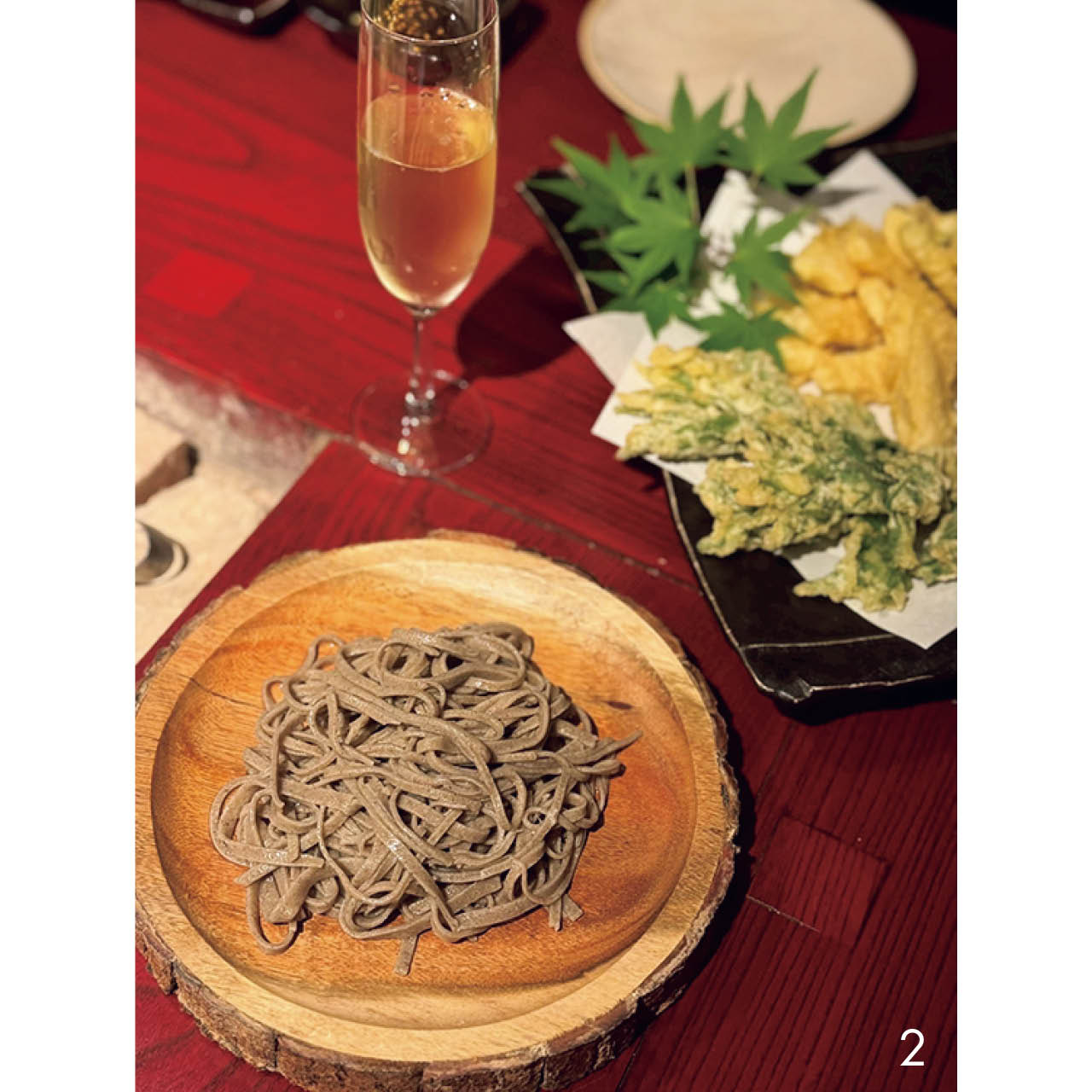 みんなで手打ちしたおそばを夕食に。