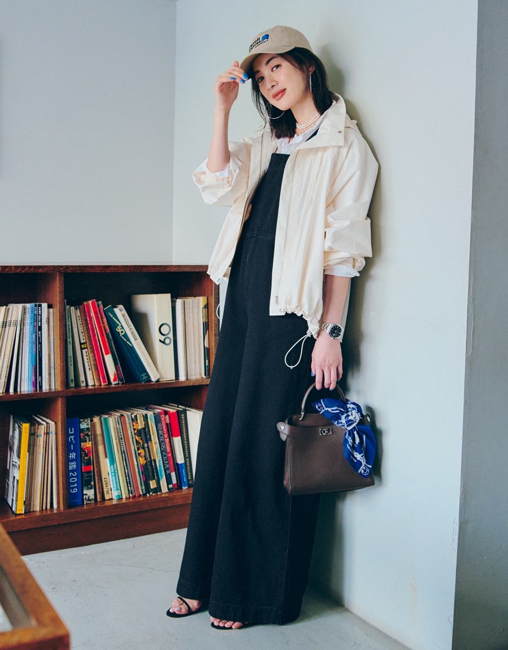 サロペットコーデ