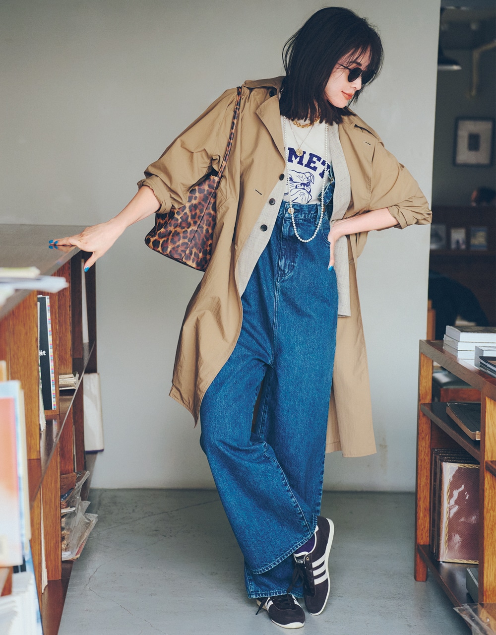 サロペットコーデ 高垣麗子さん