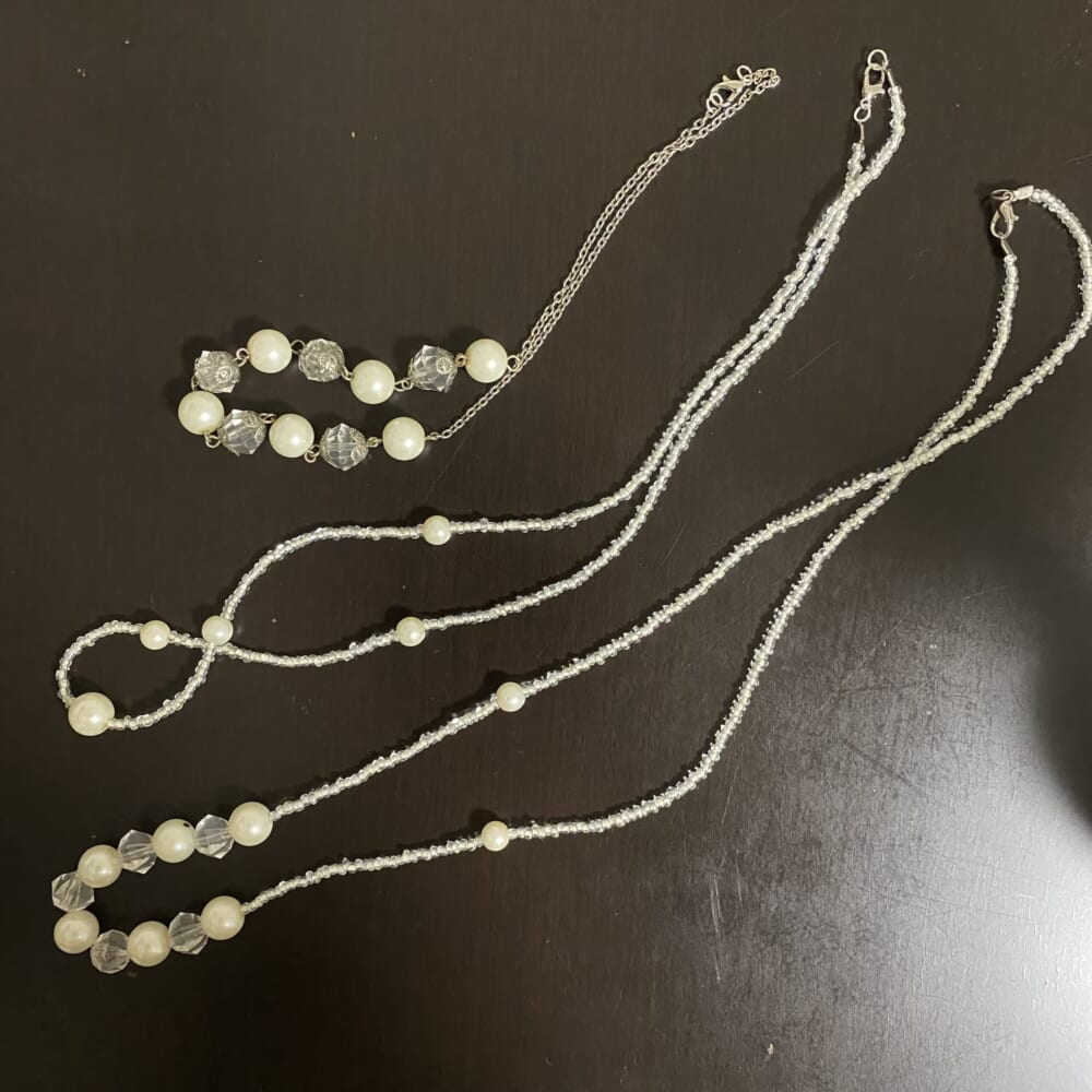 ネックレス　パール　リメイク