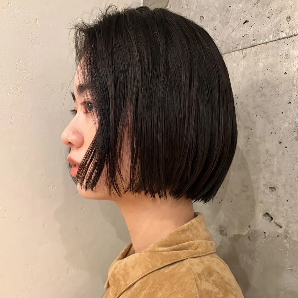 【前髪なしボブ】力の抜けたナチュラル＆マイルドな進化形ミニボブ　アザーカット01