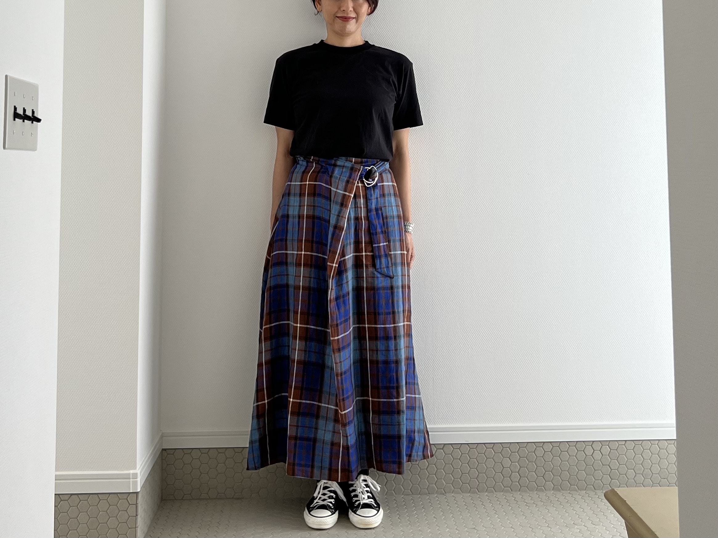 【気温25度の服装】４０代きれいめカジュアル派の「 O'NEIL of DUBLIN（オニール オブ ダブリン）」初夏リネンスカートコーデ TB icoco