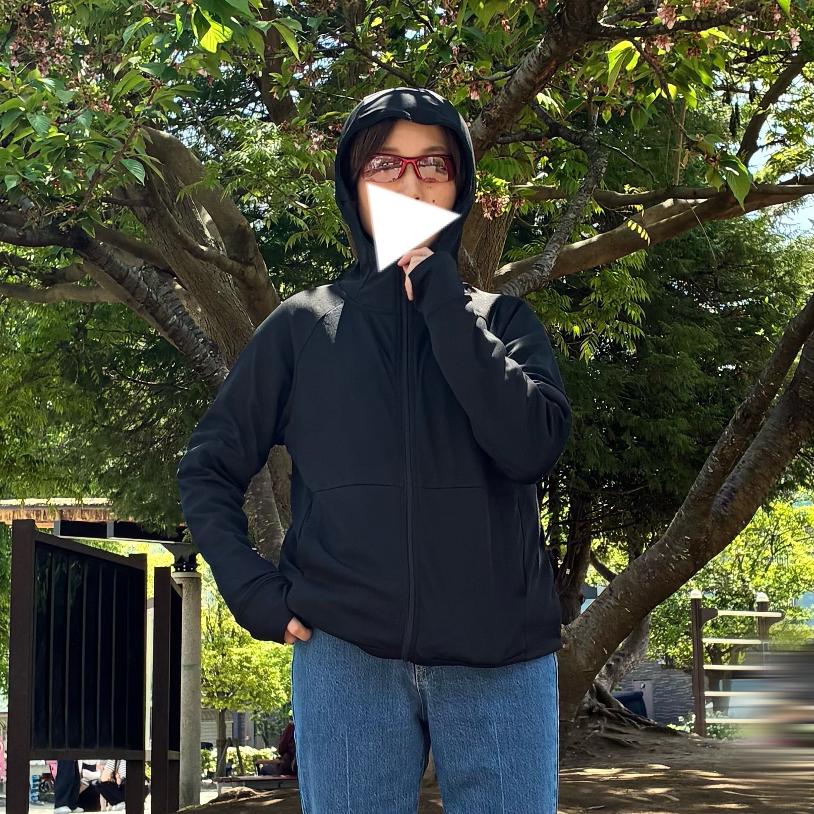 ワークマン　クール　UV 遮熱サンシェード　パーカ　フェイスガード　パーカ