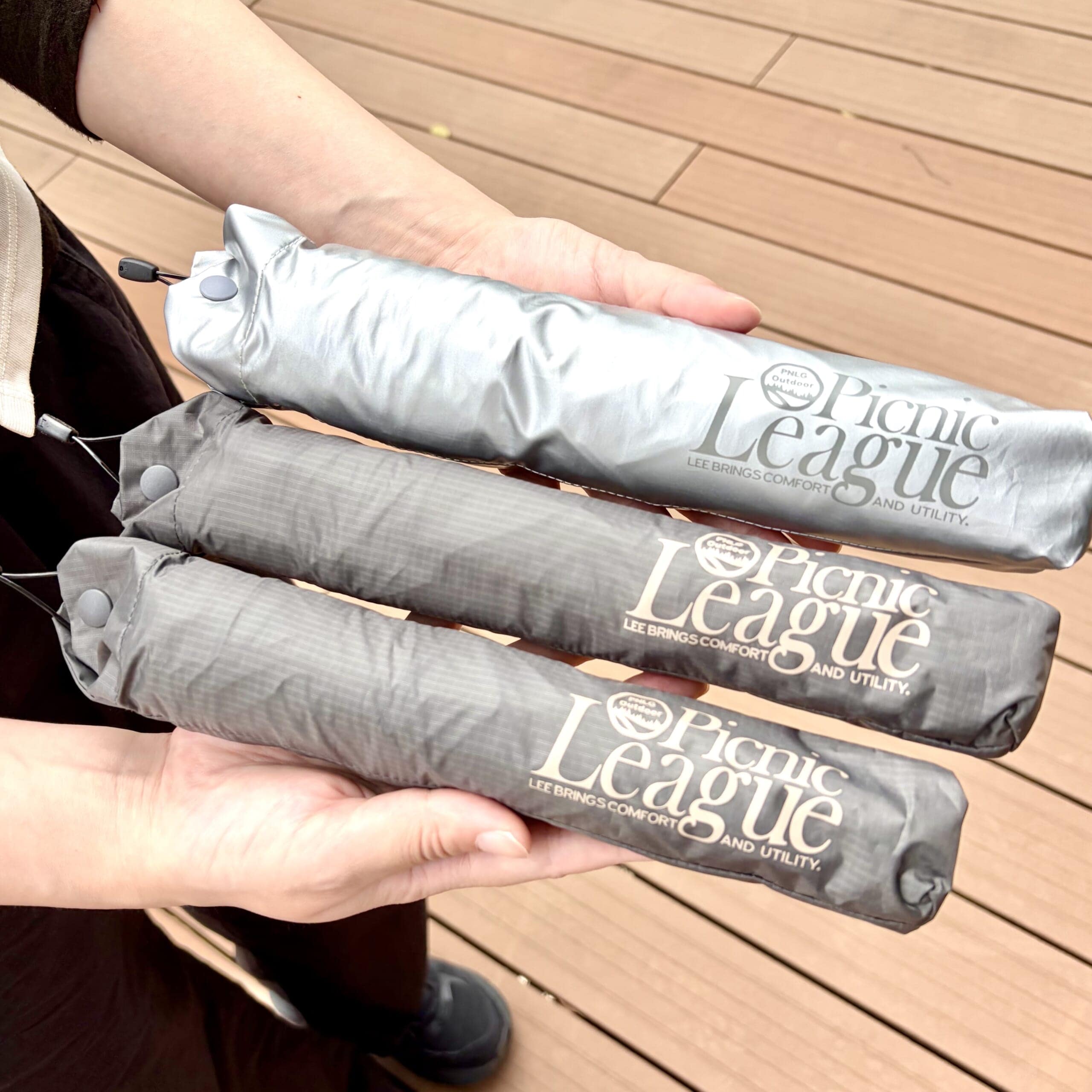 モンベルの日傘サンブロックアンブレラの3種類