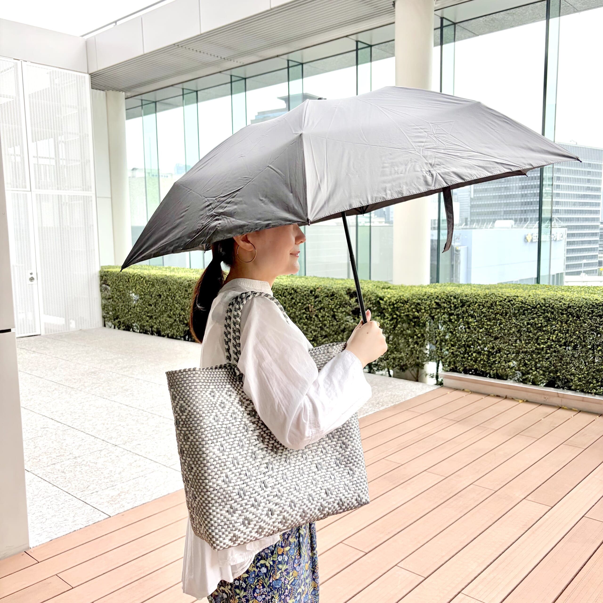 モンベルの日傘トラベルサンブロックアンブレラ55をお試し