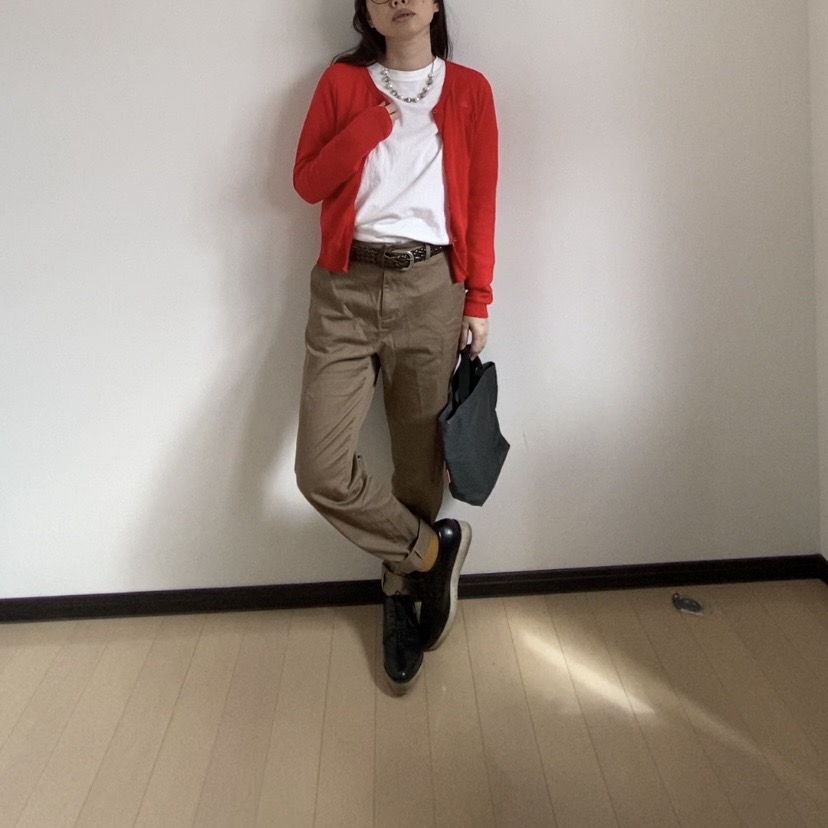 ネックレス　コーデ　パール