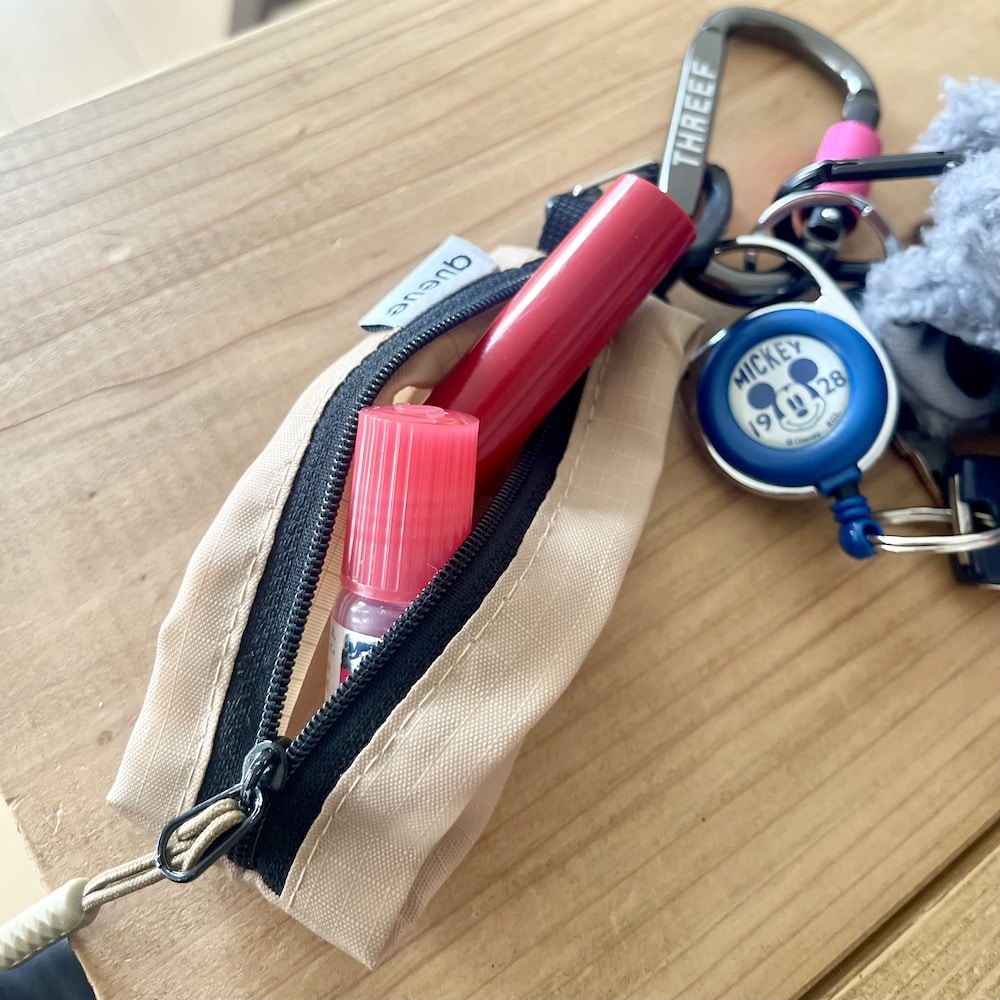 チャーム　キーリング　ミニポーチ　100均