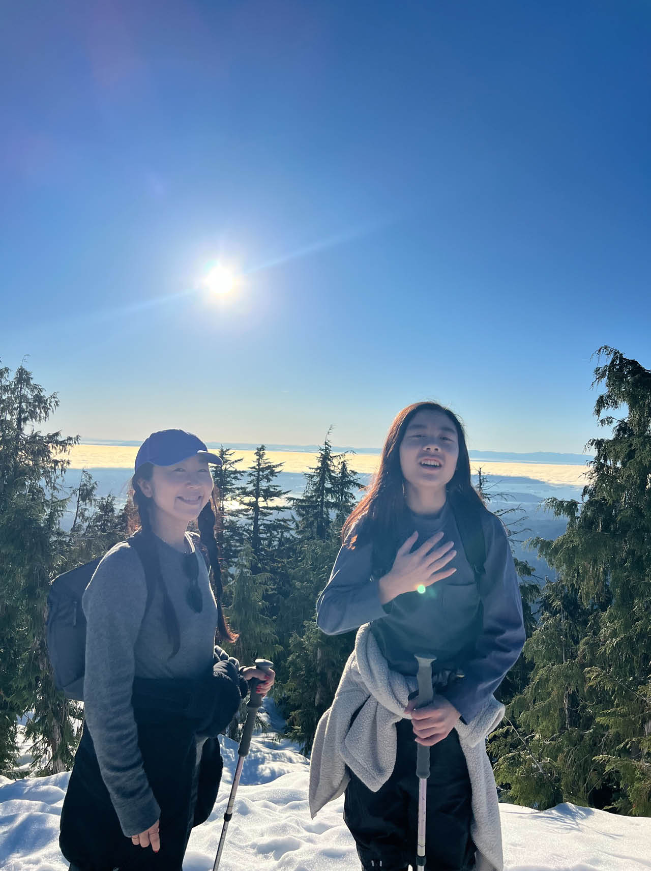 中学1年生の息子さんと登山へ／福田麻琴さん