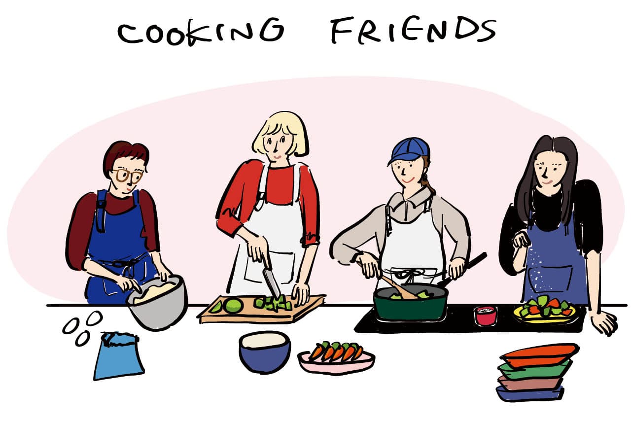 COOKING FRIENDSイラスト
