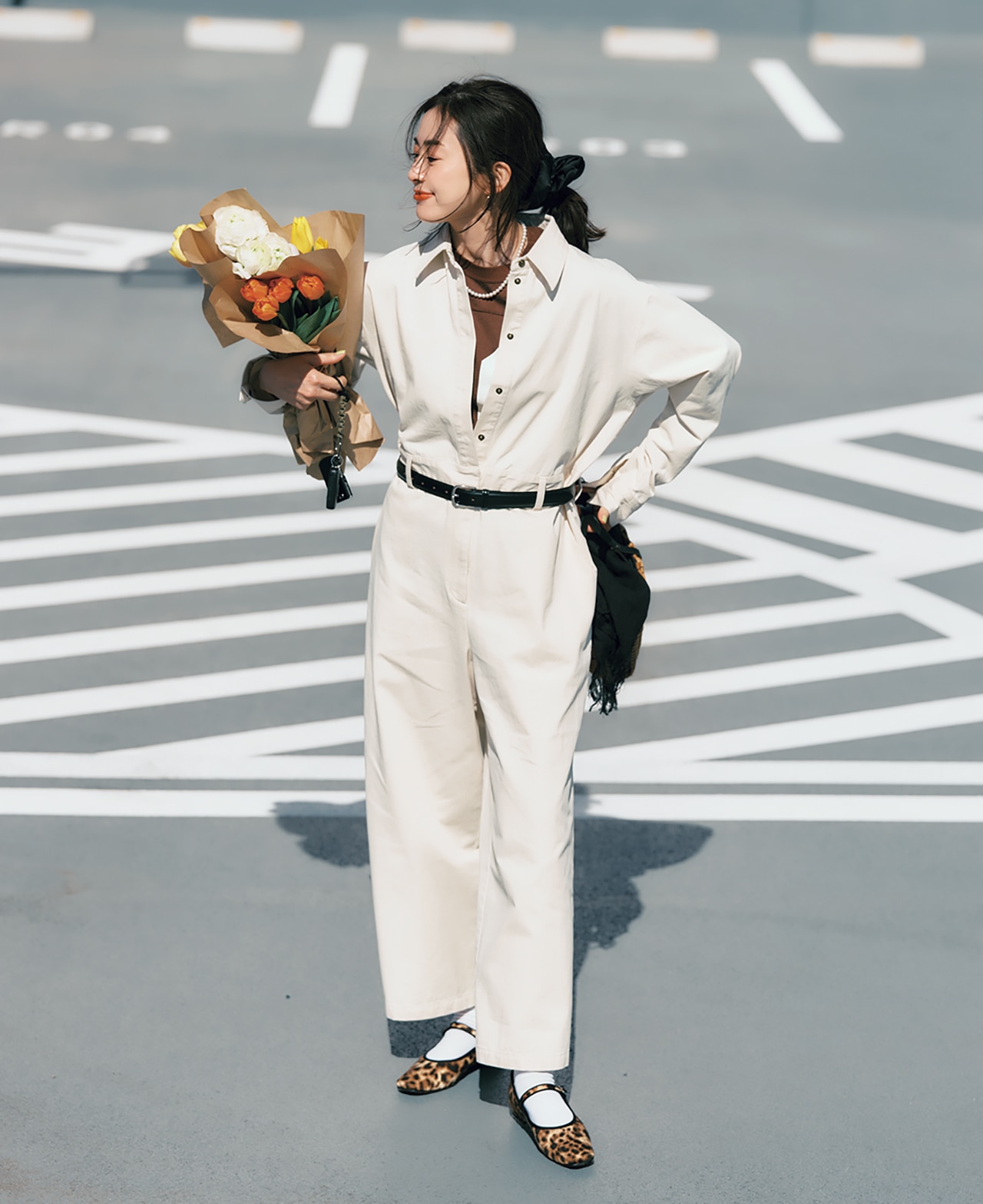 明日なに着る04192026のコーデ　モデル／高垣麗子