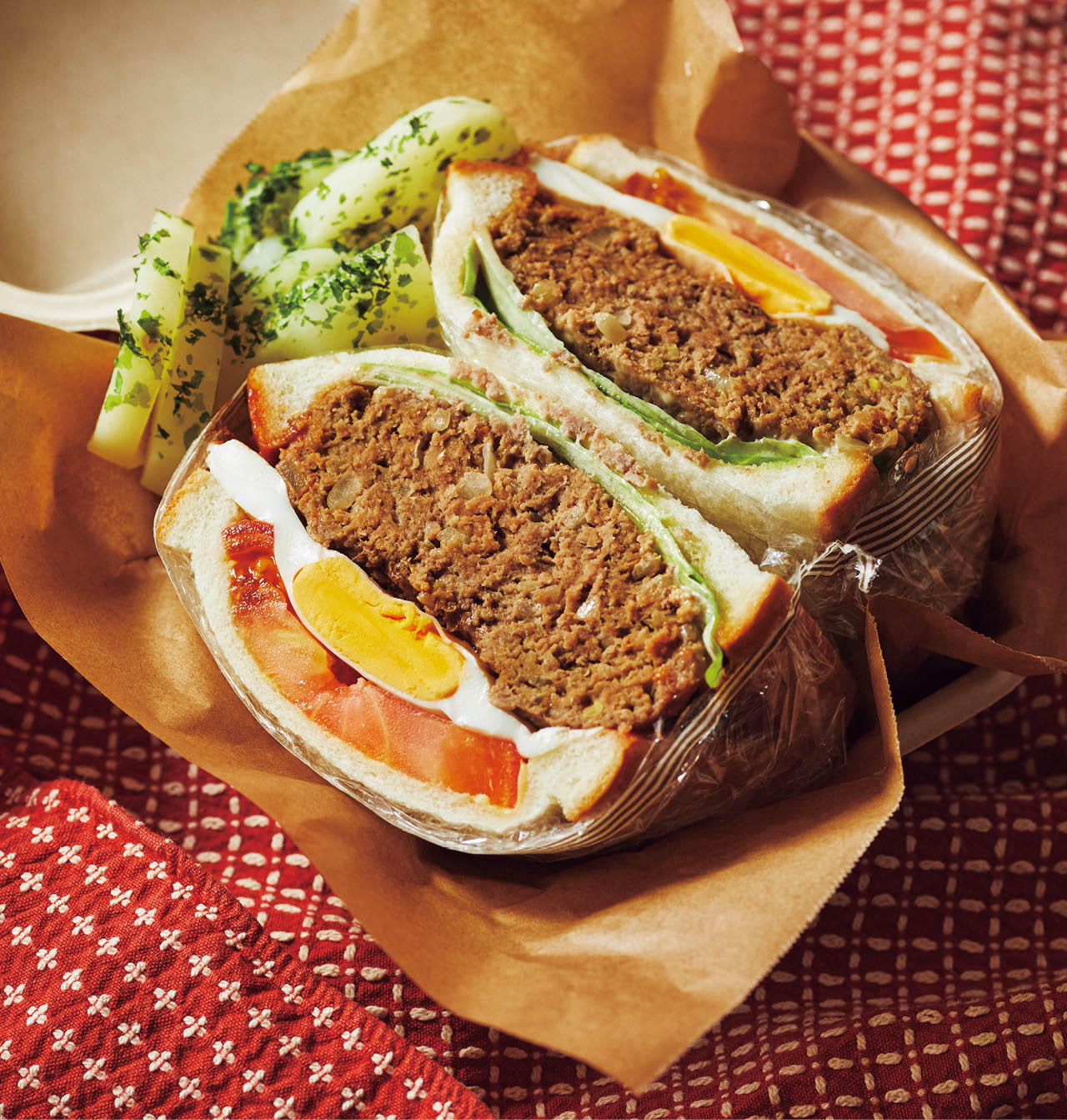 蒸しハンバーガー弁当