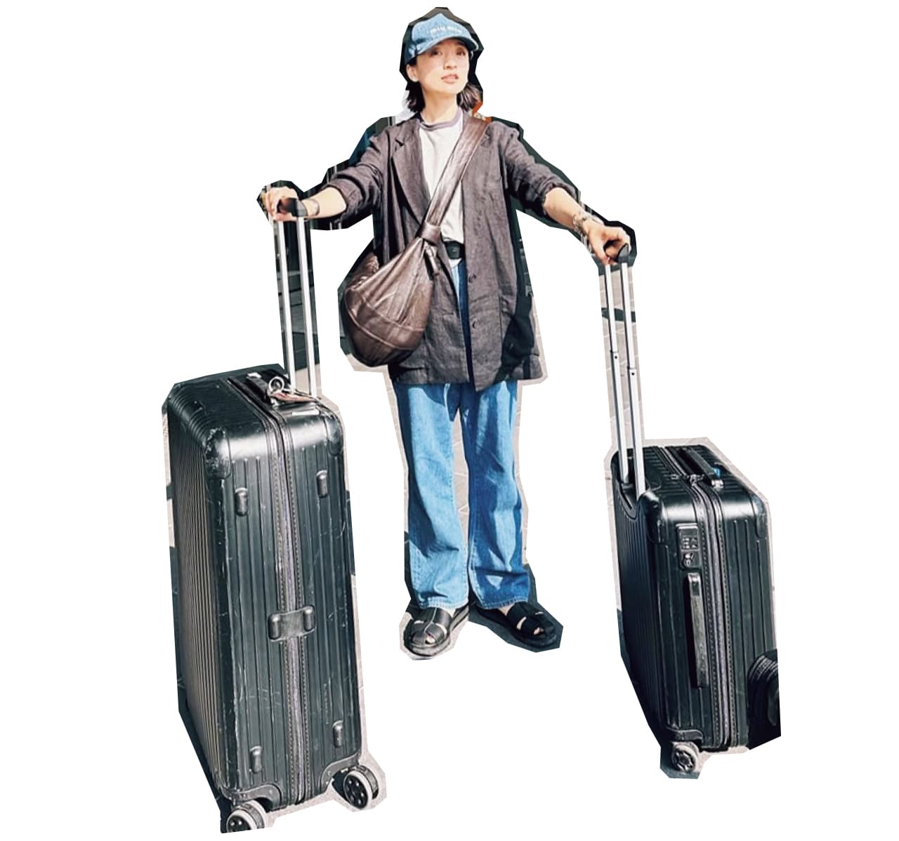 いつもウエストまわりにある安心感が旅にはマスト！ 高山都さんインスタグラム