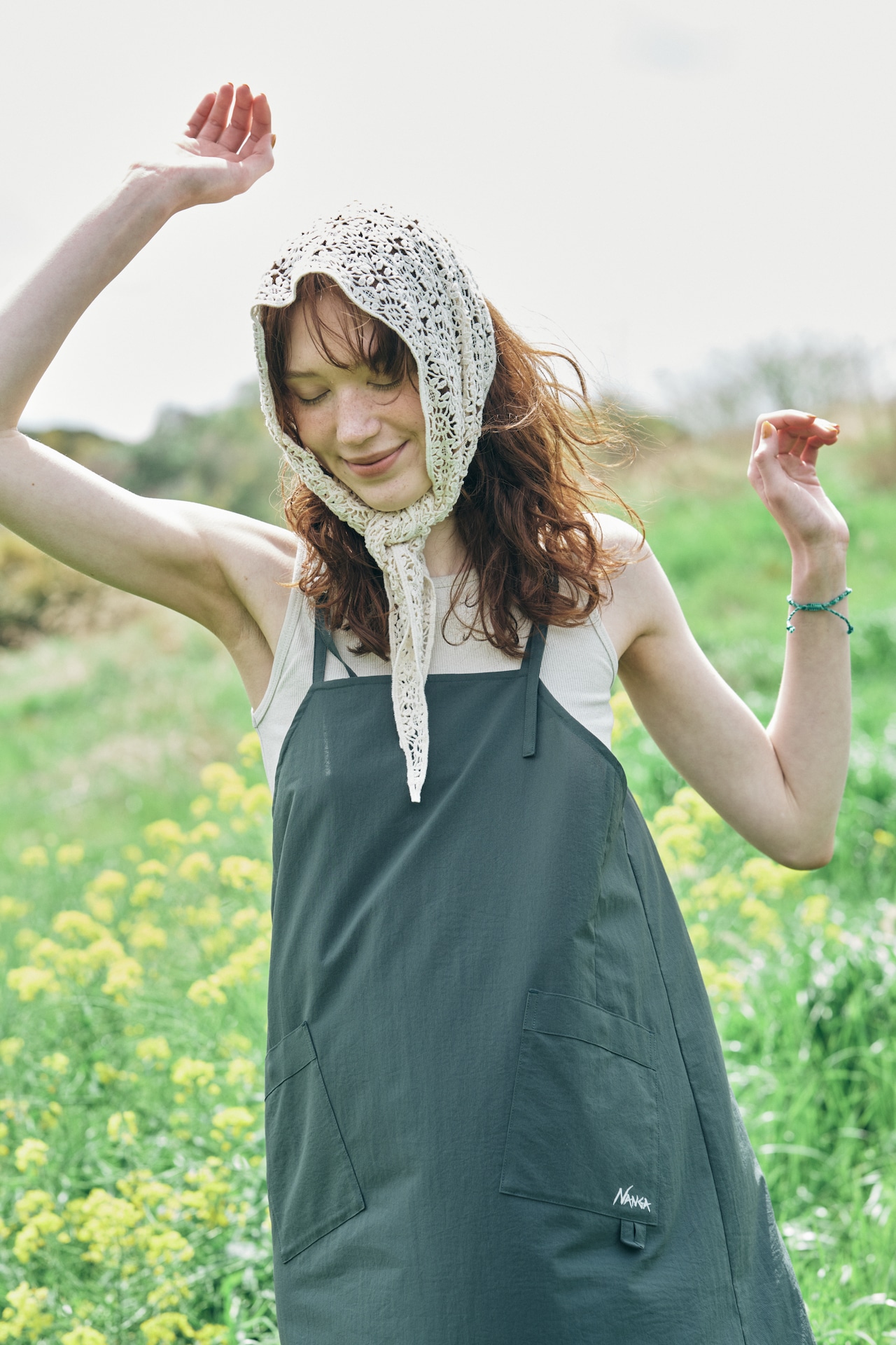 ドットエア® キャミソールドレス￥14300