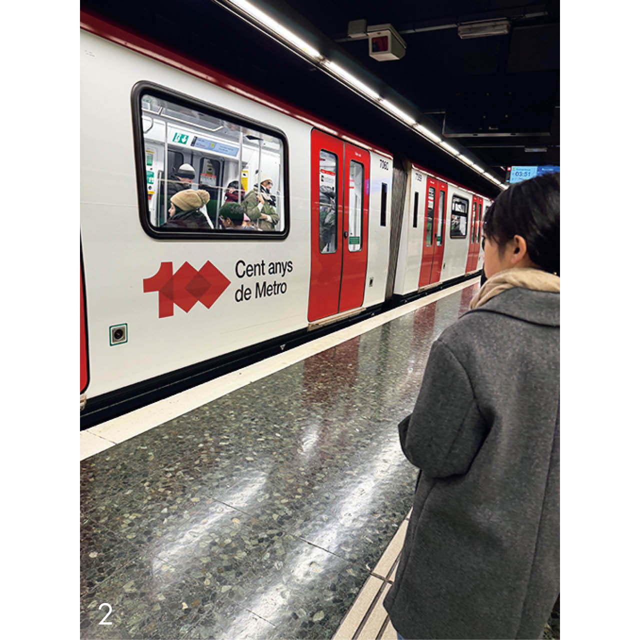 バルセロナの地下鉄も利用