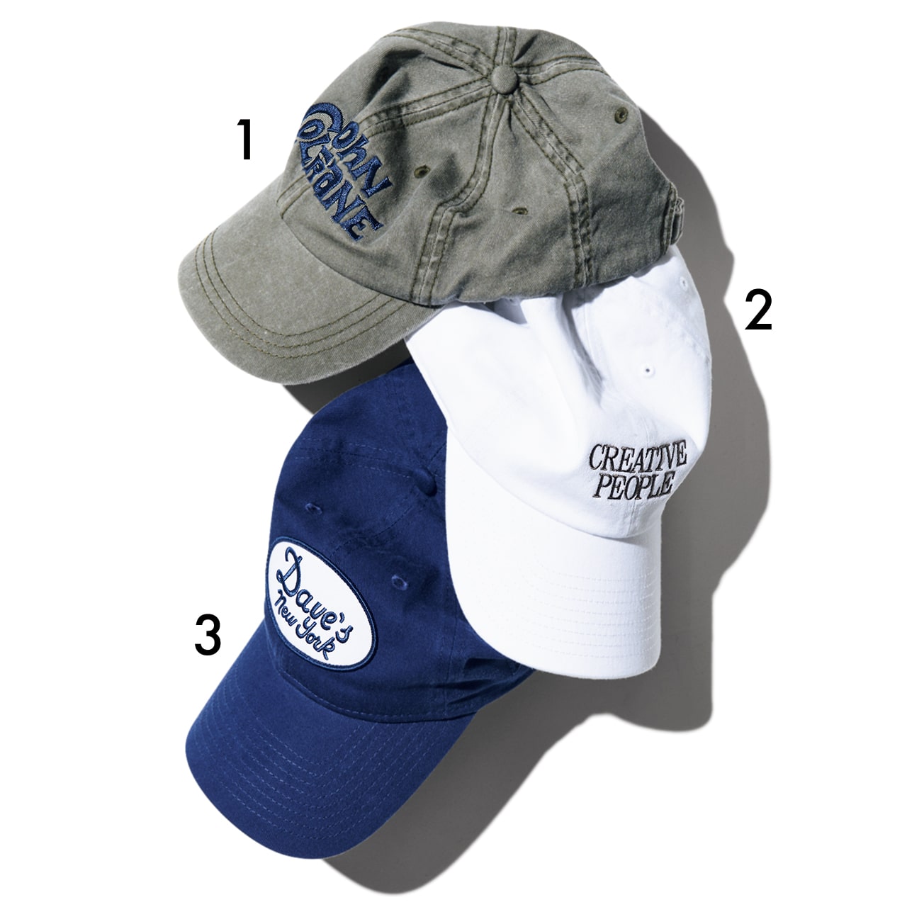 ロゴキャップ3つ