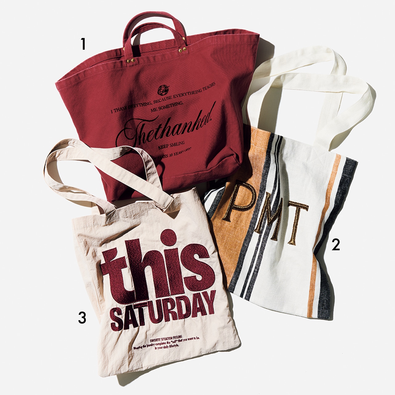 トートバッグ3つ