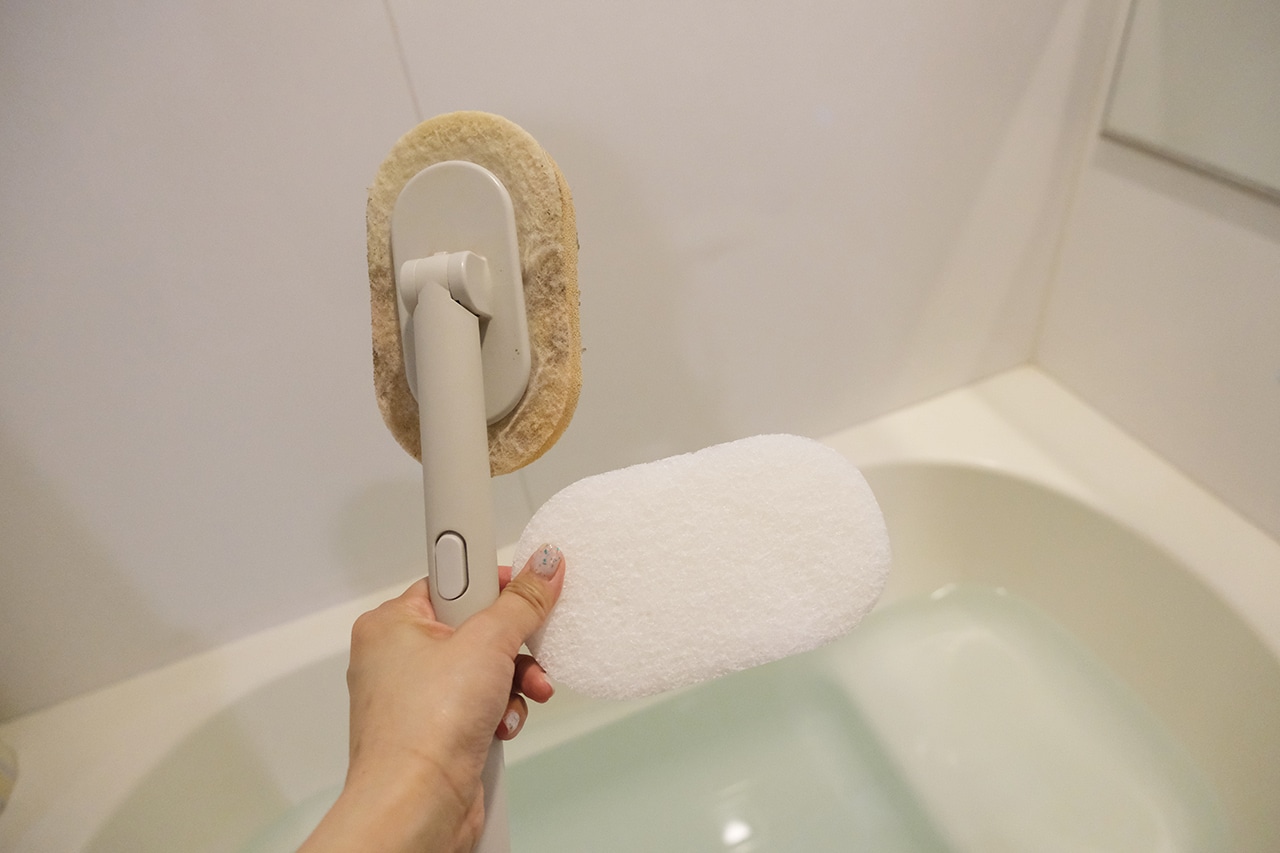 バス用スポンジ取替え　使用シーン
