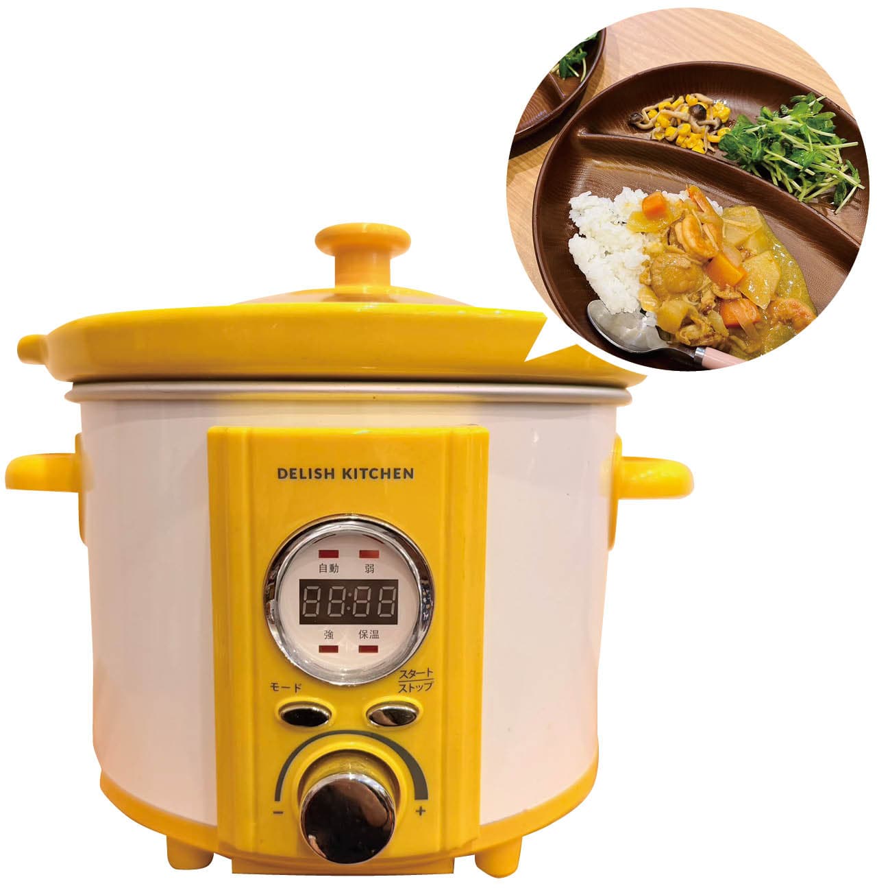 電気調理鍋で作った、おかずでワンプレートごはんをよく作るそう