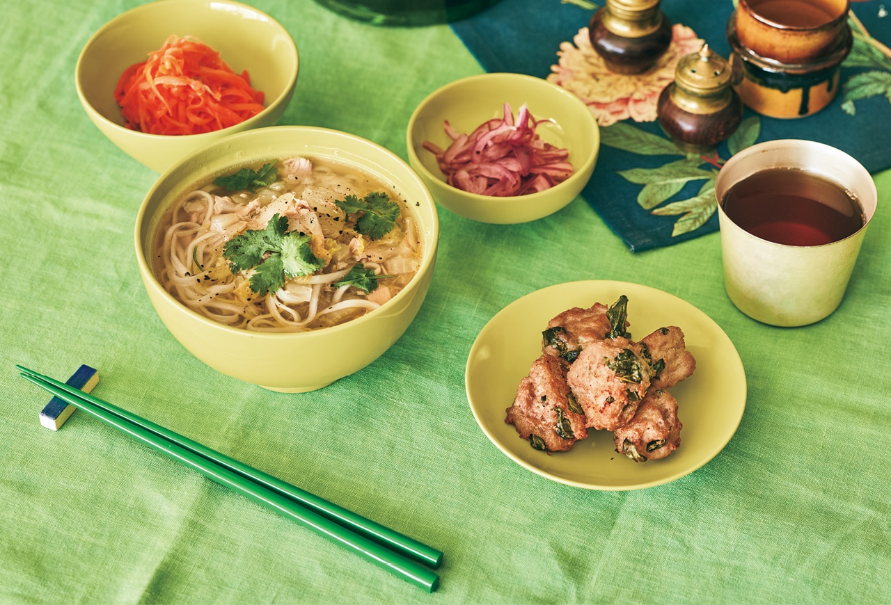 20th Anniv. LEE限定 きほんのうつわ【電子レンジ可】【食洗機可】【オーブン可】【LEEマルシェ20th別注】長谷川あかりさん×きほんのうつわ よりそう入れ子碗セット mimosa