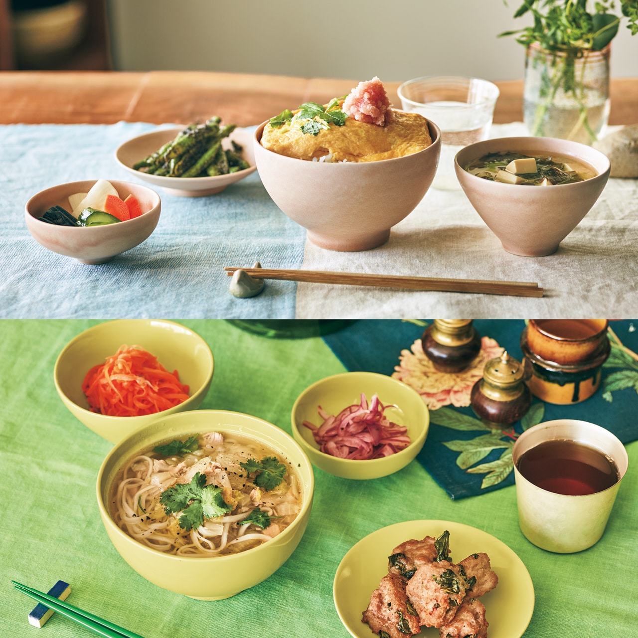 20th Anniv. LEE限定 きほんのうつわ【電子レンジ可】【食洗機可】【オーブン可】【LEEマルシェ20th別注】長谷川あかりさん×きほんのうつわ よりそう入れ子碗セット