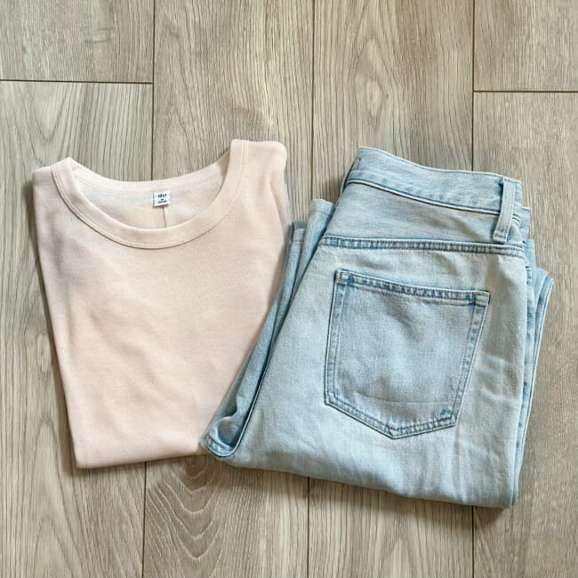 GUのトップス&ユニクロのデニムを土台に着回し！154㎝・30代ママの春コーデ3days