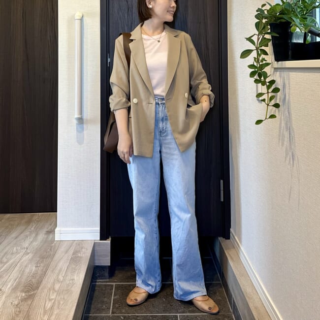 GUのトップス&ユニクロのデニムを土台に着回し！154㎝・30代ママの春コーデ3days