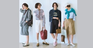 足元別【ハーフパンツを大人っぽくはくバランス学】ぺたんこ靴で決まる黄金バランスを提案します！