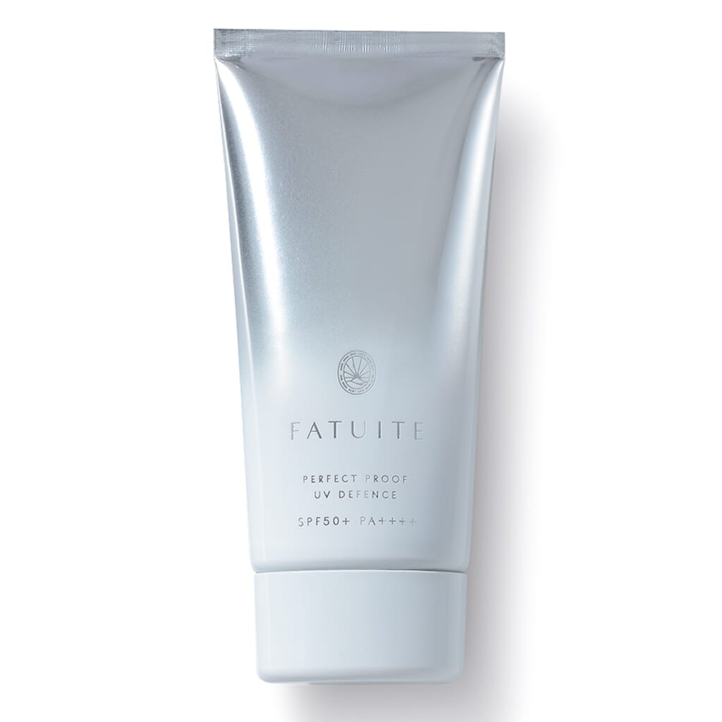 パーフェクトプルーフUVディフェンス SPF50＋・PA＋＋＋＋ UV耐水性★★ 50g￥4950／ファチュイテ（4月22日発売）　